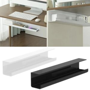 Organizador de cables debajo de la Mesa, bandeja de protección de diseño ensanchado para varias mesas, sin rastro