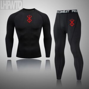 Conjunto de ropa interior térmica para hombre, traje deportivo de compresión, secado rápido, Calzoncillos largos