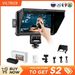 VILTROX-Monitor portátil DC-550 Pro, 5,5 ", 1920x1080, 4K, profesional, HDMI, pantalla táctil, campo, 3D, LUT, Director
