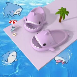 Sandalias antideslizantes de tiburón para hombre y mujer, chanclas de playa para el mar, zapatillas bonitas para niños, sandalias para interiores y exteriores, Verano