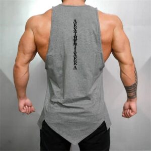 Muscleguys-Camiseta sin mangas de gimnasio para hombre, ropa de tirantes para culturismo, camiseta de Fitness, ropa interior de algodón sólido, chaleco muscular