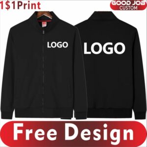 Chaqueta cálida de lana para hombre y mujer, abrigo informal con logotipo personalizado del equipo de la empresa, Sudadera con cuello alto y bordado, diseño estampado, Invierno