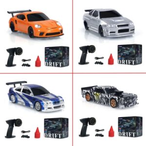 Coche de carreras teledirigido 2,4G 4WD, coche de Control remoto de alta velocidad, tracción en las cuatro ruedas, controlado por Radio, Mini coche de carreras, modelo de juguete para niños, regalo para niños