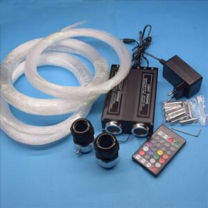 Kit de luces LED 2 en 1 para coche, luz de motor de estrellas de disparo, 32W, RGBW, 6W, para casa, cielo estrellado