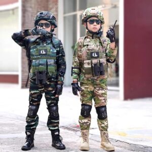 Traje de camuflaje de manga larga para niños, traje de escenario de Halloween, estilo de las fuerzas especiales, alta calidad, otoño e invierno, nuevo