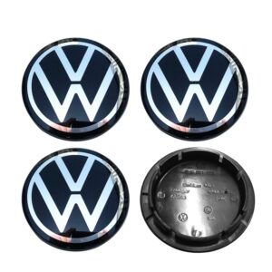 Tapas de centro de rueda para VW, 4 piezas, 66MM, alta calidad, OE:5H0601171