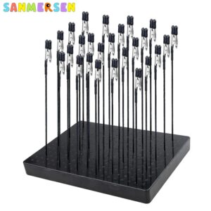 Base de soporte para pintura con agujeros, 10 piezas, 20 piezas, pinzas de cocodrilo con cubierta de goma, herramientas de modelado actualizadas