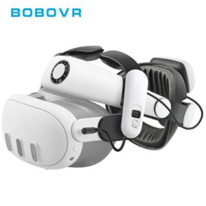 BOBOVR S3 Pro Super Strap VR accesorios compatibles con Meta Quest 3 Head aire acondicionado 10000mAh Paquete de batería intercambiable en caliente