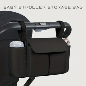 Bolsas organizadoras para cochecito de bebé, bolsa colgante de viaje de gran capacidad, portabotellas, bolsas de pañales, accesorios para cochecito de bebé