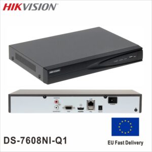 Hikvision-DS-7608NI-Q1 8-ch 1U 4K NVR hasta 1-ch 8 MP 3-ch 4 MP 6-ch 1080p, capacidad de decodificación