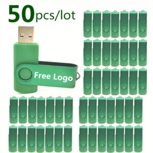 Unidad Flash USB 2,0 con logotipo personalizado, Pendrive de 4GB, 8GB, 32GB, 64GB, 2GB, 1GB, regalo de fotografía, 50 unidades por lote