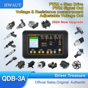 Probador de bobina de encendido automático, Motor paso a paso de ralentí, inyector de válvula solenoide, actuador, Detector de fallos, controlador, generador PWM, QDB-3A, 2A