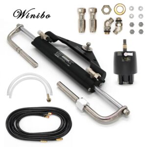 Winibo-sistema de dirección hidráulica para Motor fuera de borda de barco, bomba de timón, cilindro y tubos, ZA0300, 150HP