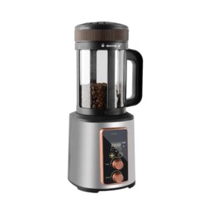 Tostador de granos de café pequeño para el hogar, regulación de temperatura y refrigeración comercial, temporizador automático, cocina asada de grano de aire caliente