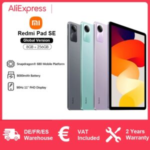 Xiaomi-Tableta Redmi Pad SE versión Global, 128GB, Snapdragon 680, 90Hz, pantalla FHD de 11 pulgadas, batería de 8000mAh, cámara principal de 8MP