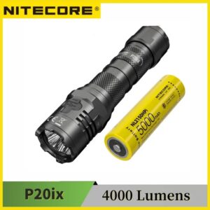 Nitecore-linterna táctica recargable P20iX USB-C, luz de troca de autodefensa con batería de 4000 mAh, 5000 lúmenes, NL2150HPi