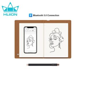 Huion-tableta gráfica inalámbrica Note, libreta inteligente A5 de 50 páginas, Bloc de notas electrónico, soporte para iOS, ipadOS, dispositivo Android