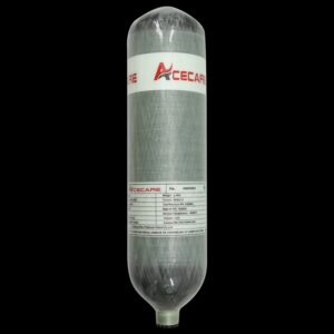 ACECARE-cilindros de fibra de carbono de 3L, 4500PSI, 300bar, alta presión, rosca de tanque de buceo, M18 x 1,5