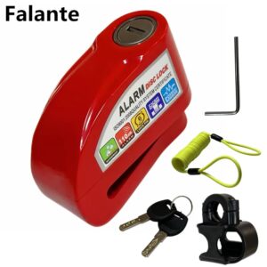 Alarma de seguridad antirrobo para motocicleta, alarma de freno de disco, aleación de aluminio, accesorios de bicicleta, 6 colores