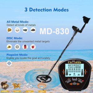Detector de Metales MD830, profundidad subterránea, 2,5 m, escáner de búsqueda, Detector de oro de alta precisión, Cazador de tesoros, detección, Pinpointer, nuevo