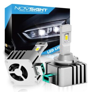 NOVSIGHT-faros delanteros LED para coche, bombillas superbrillantes, 6500K, blanco, Plug and Play, D3S, D1S, D2S, D4S, 70W, 20000LM