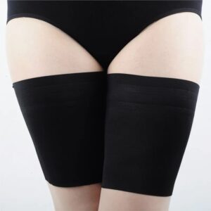 Bandas de satén antirozaduras para mujer, banda adelgazante de alta elasticidad, Gel de sílice, protección antifricción, talla grande, 2 piezas