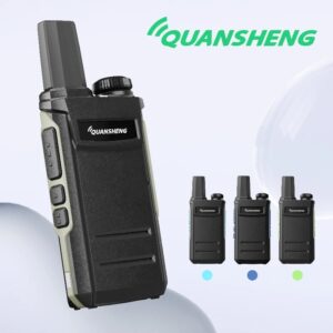 Quansheng-walkie-talkie ultrafino A1, localizador de mano con un clic, frecuencia a juego, carga tipo C, walkie talkie de viaje al aire libre