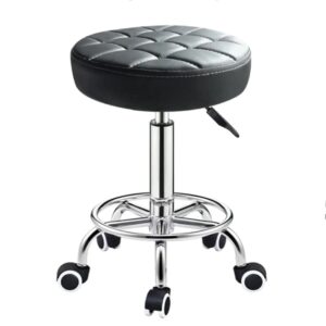 Bar Stools, Barber Swivel Chair, Adjustable Swivel Chair, Hydraulic Swivel Chair, Spa Tattoo Stool, Facial Massage, Salon Furniture,taburete giratoria con ruedas，Salón de belleza silla