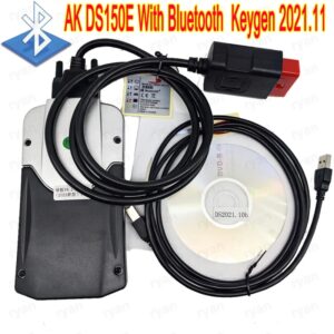 Herramientas de diagnóstico Autocoms AK DS150E con Bluetooth 2021,11, Keygen para Delp DS150E V9.1 OBD2, escáner para coches y camiones OBD II