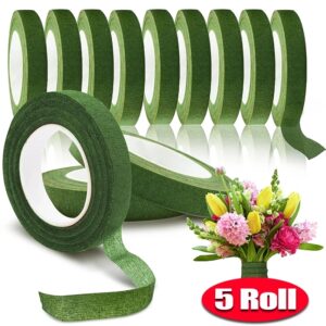 Cinta de Floricultura autoadhesiva, cinta de papel de tallo Floral, estambre para envolver floristería, flores decorativas DIY, suministros de boda, 20m