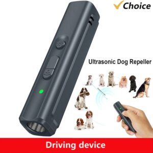 Potente dispositivo ultrasónico antiladridos para perros, disuasorio portátil para perros, dispositivo para dejar de ladrar, repelente ultrasónico para perros, 16,4 pies