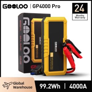 GOOLOO-Banco de energía de arranque para coche, dispositivo de arranque de 4000A, 26800mAh, potenciador de Batería Externa de 12V, para gasolina y diésel