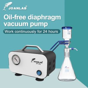 JOANLAB-Mini bomba de vacío de diafragma sin aceite, equipo de laboratorio portátil, DC 12v