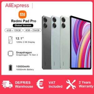 Xiaomi-Tableta Redmi Pad Pro, 12,1 ", 2,5 K, 120Hz, Snapdragon 7s Gen 2, 10000mAh, superbatería, cuatro altavoces, Dolby Atmos