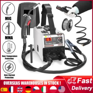 Máquina de soldadura MIG MMA 2 en 1 IGBT, soldador inversor de CC, alimentación automática de cable, soldadura de contacto, soldador de arco sin Gas blindado a Gas