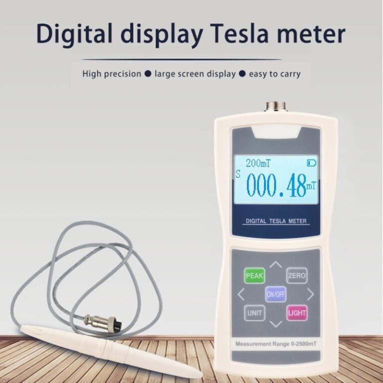Medidor Digital Tesla, Gaussmeter 200mT/2000mT, sonda Hall Radial estándar, probador de campo magnético de superficie sensible de alta precisión