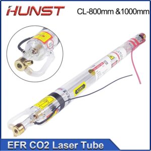 Hunst EFR-tubo láser CO2, 40W, 50W, 60W, diámetro de 50mm, longitud de cl800 mm, cl1000 mm, lámpara de vidrio láser para máquina cortadora de grabado CO2