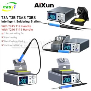 JCID-Estación de soldadura inteligente Aixun T3A T3B, con soldador, T115, T245, T210, mango, puntas de soldadura para teléfono, herramientas de reparación BGA