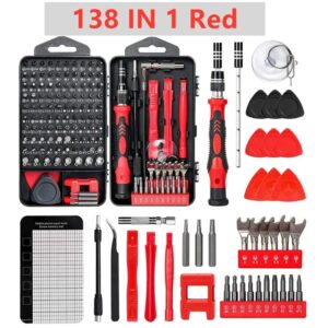 WOZOBUY-Juego de destornilladores de precisión 138 en 1, juego de herramientas magnéticas profesionales, Kit de herramientas de reparación de PC, Devic de reparación