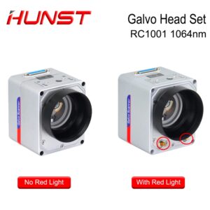 HUNST-Juego de cabezales de escaneo láser de fibra Galvo, SINO-GALVO RC1001 1064nm, escáner de galvanómetro de 10mm con fuente de alimentación