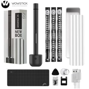 Wowstick-destornillador eléctrico inalámbrico 1F + Pro, 64 en 1, carga de iones de litio, luz LED, Kit de destornillador