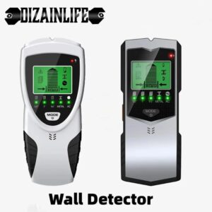 Escáner de pared buscador de tachuelas 5 en 1, buscador de haz electrónico, Sensor de tachuelas, Detector de centro de pared con pantalla LCD para detección de tachuelas