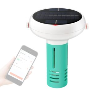 Probador de calidad del agua para piscina Tuya Zigbee, Analizador de prueba de temperatura de salinidad, alimentado por energía Solar, PH ORP EC TDS, 7 en 1