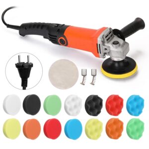 Pulidora automotriz de velocidad ajustable para coche, máquina de encerado, herramienta de pulido de muebles de automóvil, 1200W, 220V