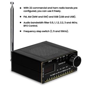 ATS-20-receptor de Radio SI4735, banda de onda completa, FM, AM (MW y SW) SSB (LSB y USB), que cubre bandas de Radio para aficionados comerciales