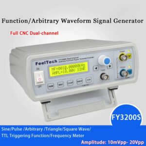 Generador de funciones DDS Digital, doble canal, 12Bits, 250MSA/s, onda sinusoidal, 24MHz, forma de onda arbitraria/generador de señal de frecuencia de pulso