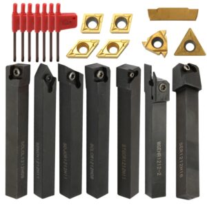 Portaherramientas de torneado de vástago de 8mm, 10mm, 12mm, 16mm, barra de perforación, cortador de torno, soportes e insertos de varilla de torneado de Metal CNC
