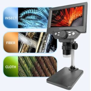 Microscopio Digital LCD de 5,5 pulgadas, lupa con soporte para soldadura, 1000X, 1080P, reparación electrónica