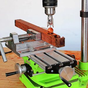 Fresadora de mesa de trabajo multifunción, mesa deslizante, tornillo de banco de ajuste, mesa de trabajo con Alicates de punta de listón para taladro
