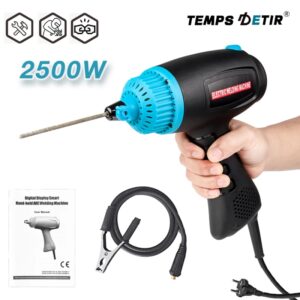 Máquina de soldadura por arco doméstica de 2500 W, máquina de soldadura eléctrica pequeña de 110 V/220 V, máquina de soldadura inteligente digital totalmente automática adecuada para varillas de soldadura ≤ 3,2 mm,